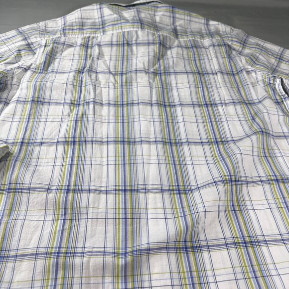 Tatuum Adamus Regular Fit Classic Shirt Mens Window Pane Plaid Button Up - Picture 15 of 16